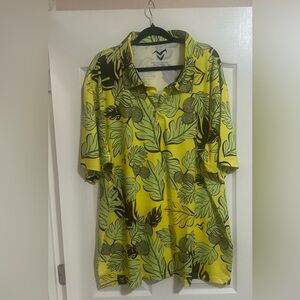 Big And Tall Men’s MISSING POLYNESIA Hawaiian Polo. Size‎ 4X.